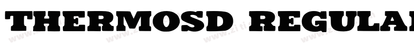 Thermosd Regular字体转换